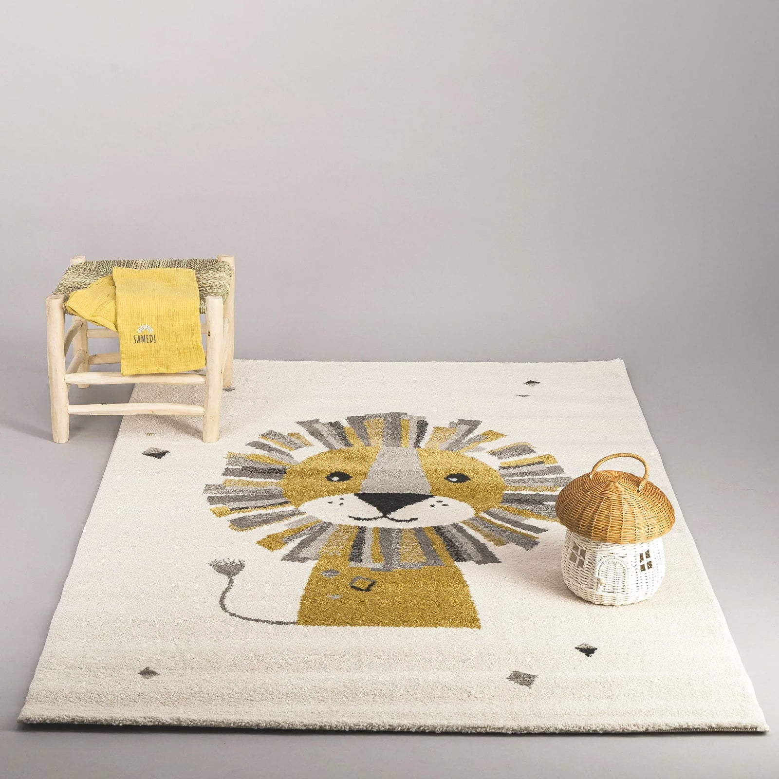 AFK Living vloerkleed Leeuw - voor kinderen - veelkleurig