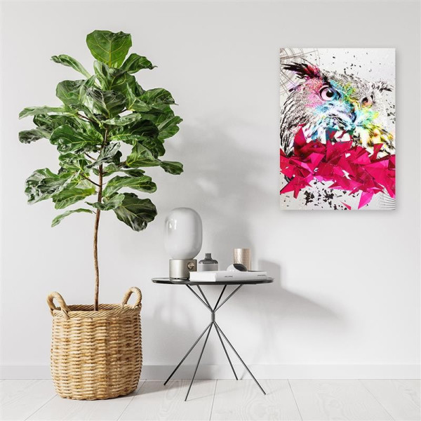 Feeby Obraz na płótnie Abstrakcyjna sowa i kształty 40x60