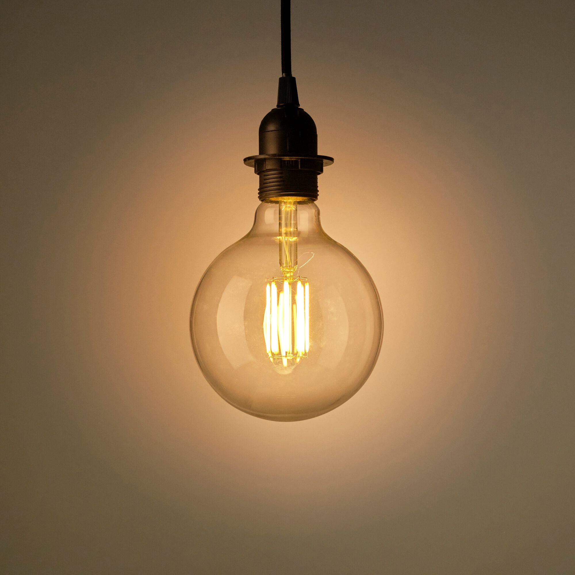 FILY - Ampoule globe D12,5cm culot E27 - transparent