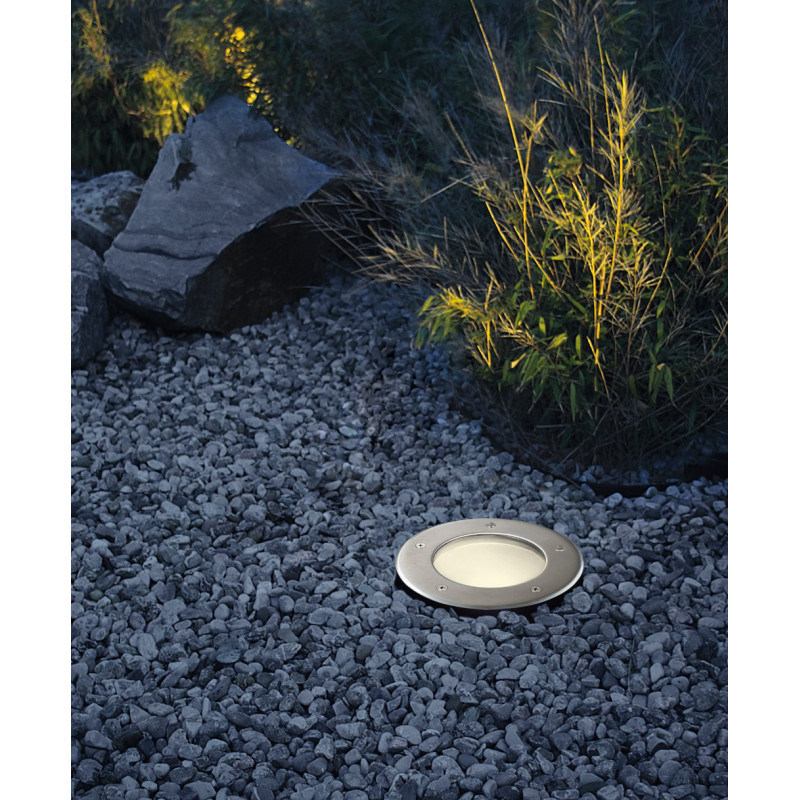 Spot encastrable Riga 3 acier inoxydable E27 IP67 16 W EGLO