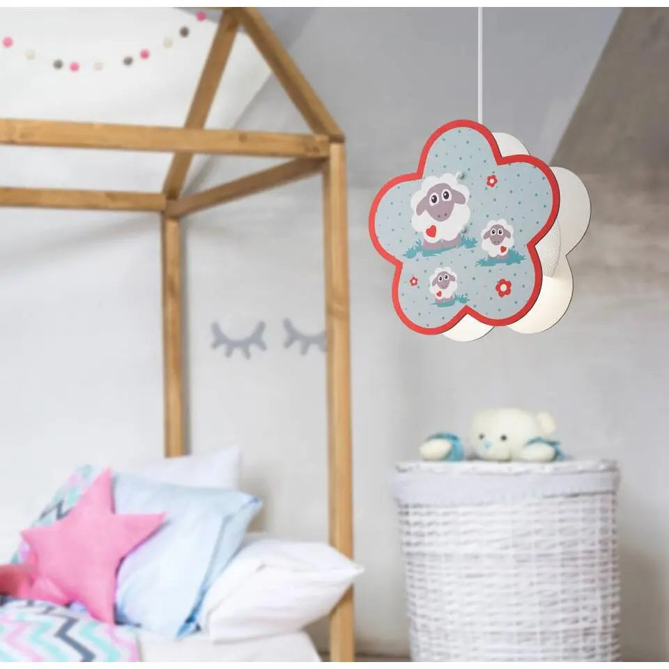 EGLO Lalelu Hanglamp - E27 - Kunststof/Hout - Multi