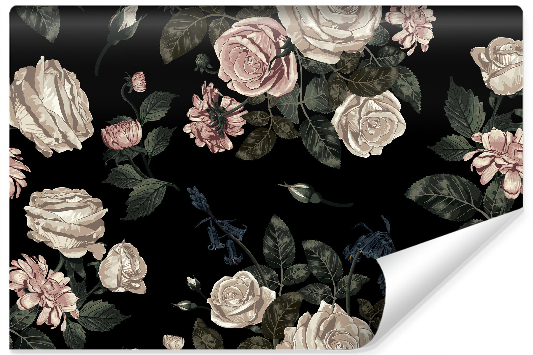 Fototapeta Do Salonu BUKIET Róż Peonie 3D 90x60cm