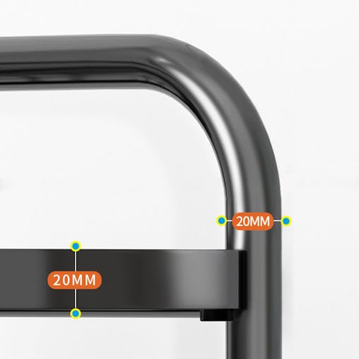 SOGA 4 Tier Steel TriangularCorner Stand Multi-Functional Shelves Portable Storage Organizer