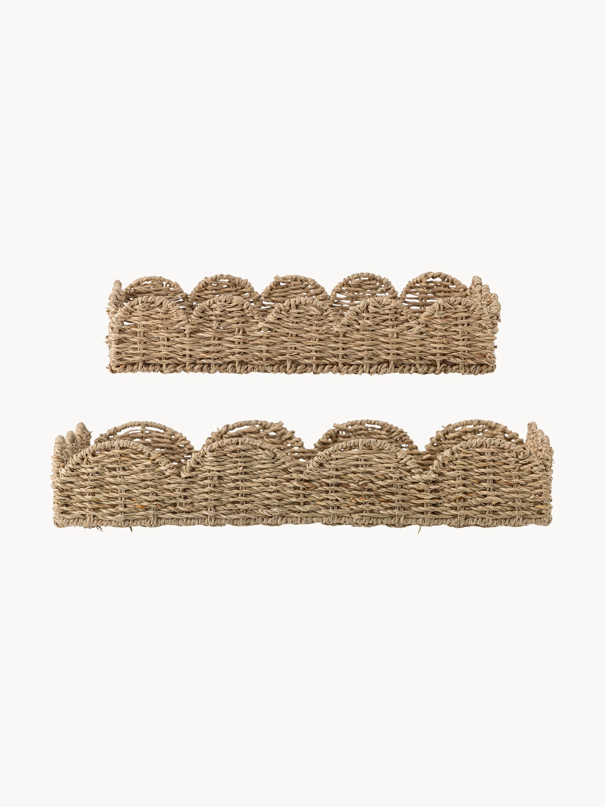 Handgefertigte Serviertabletts Brea, 2er-Set