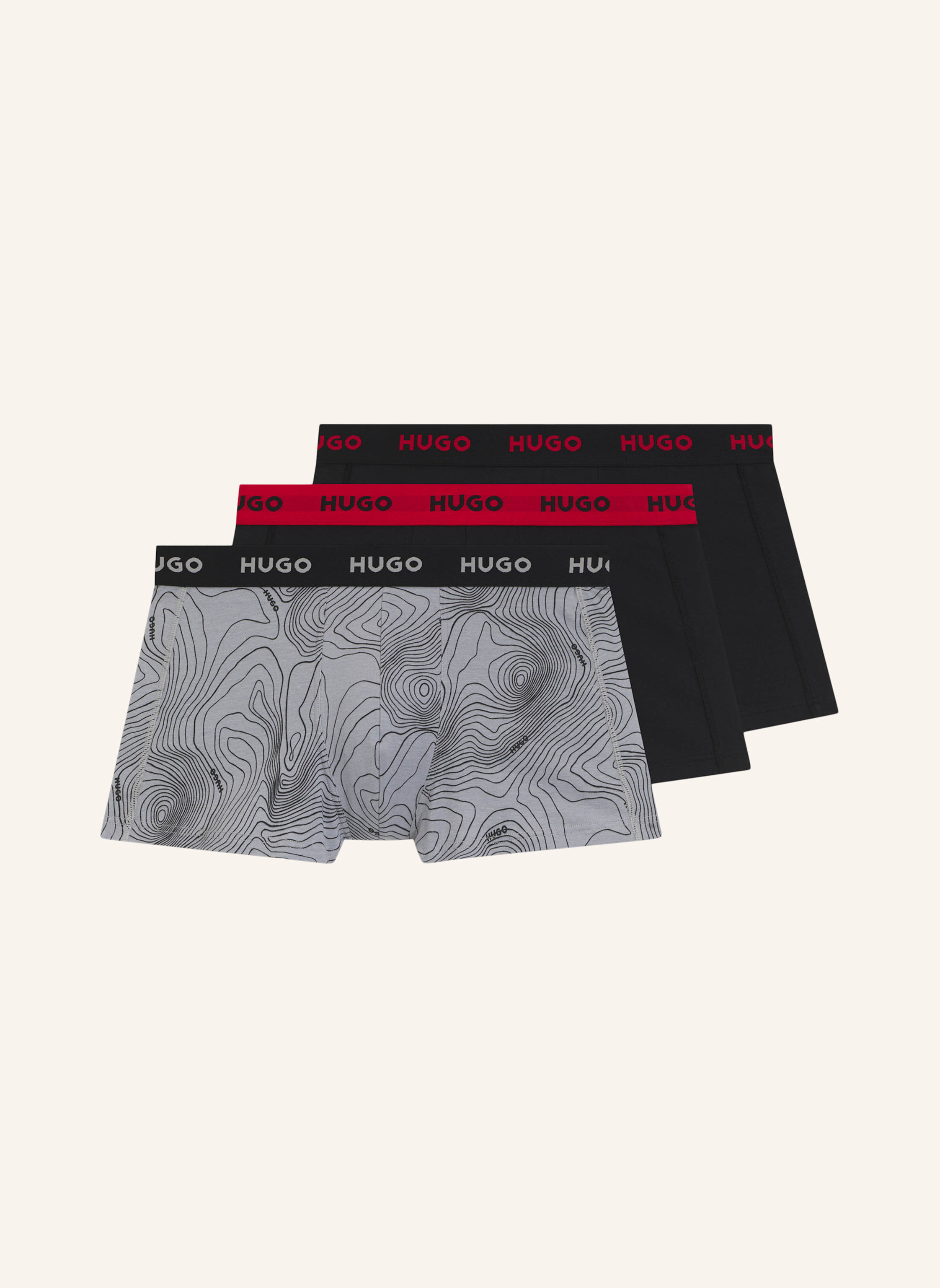 HUGO 3Er-Pack Boxershorts TRUNK TRIPLET DESIGN