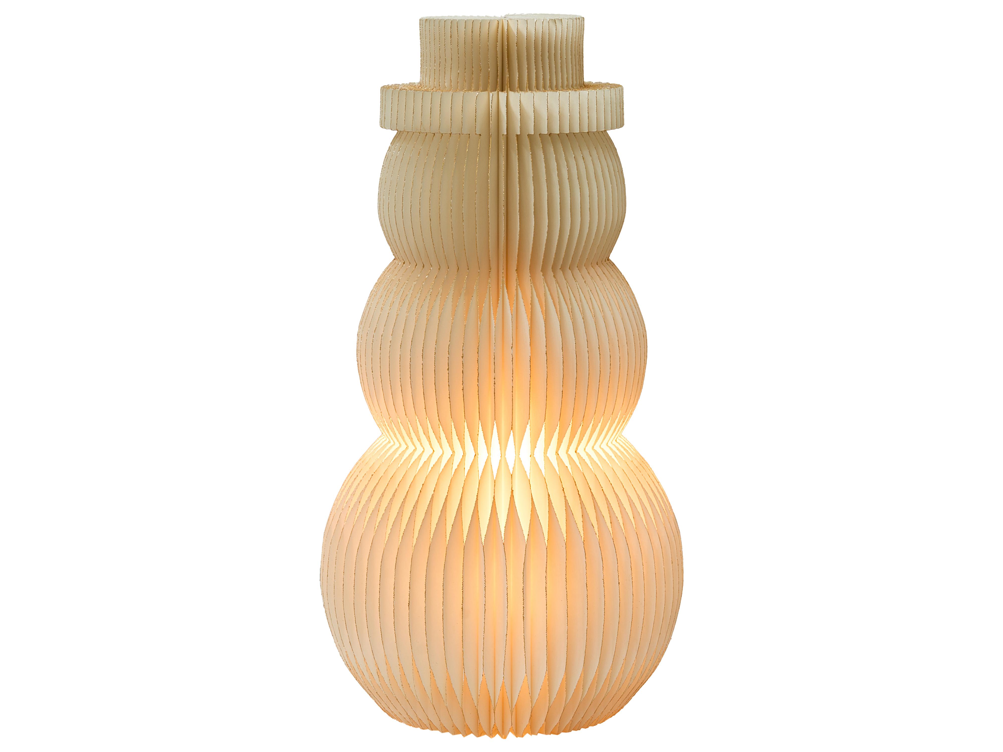 Christmas Decoration Table Lamp BANGA Snowman 51 cm Beige