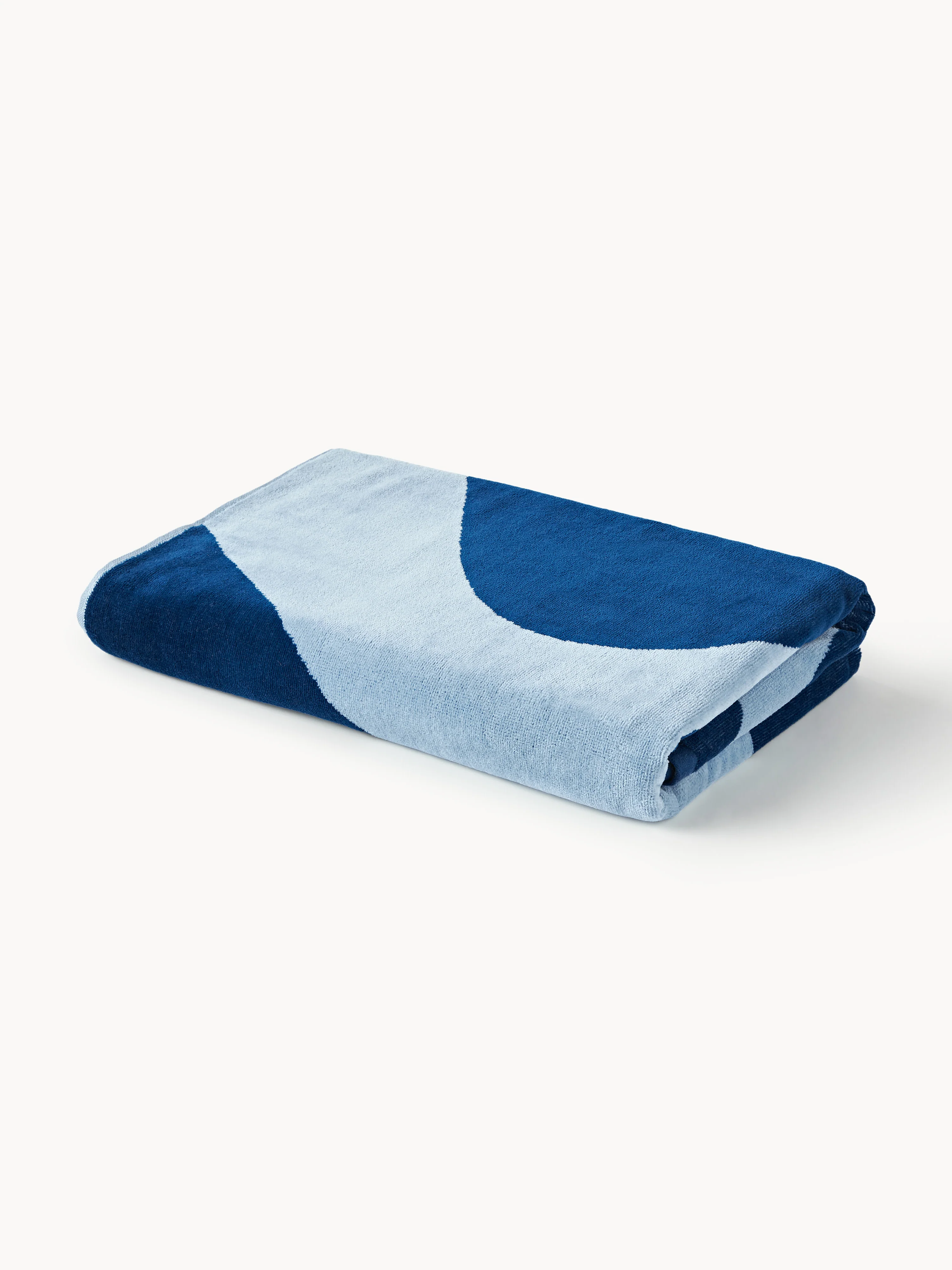 Velours-Badetuch Pia mit Wellenmuster