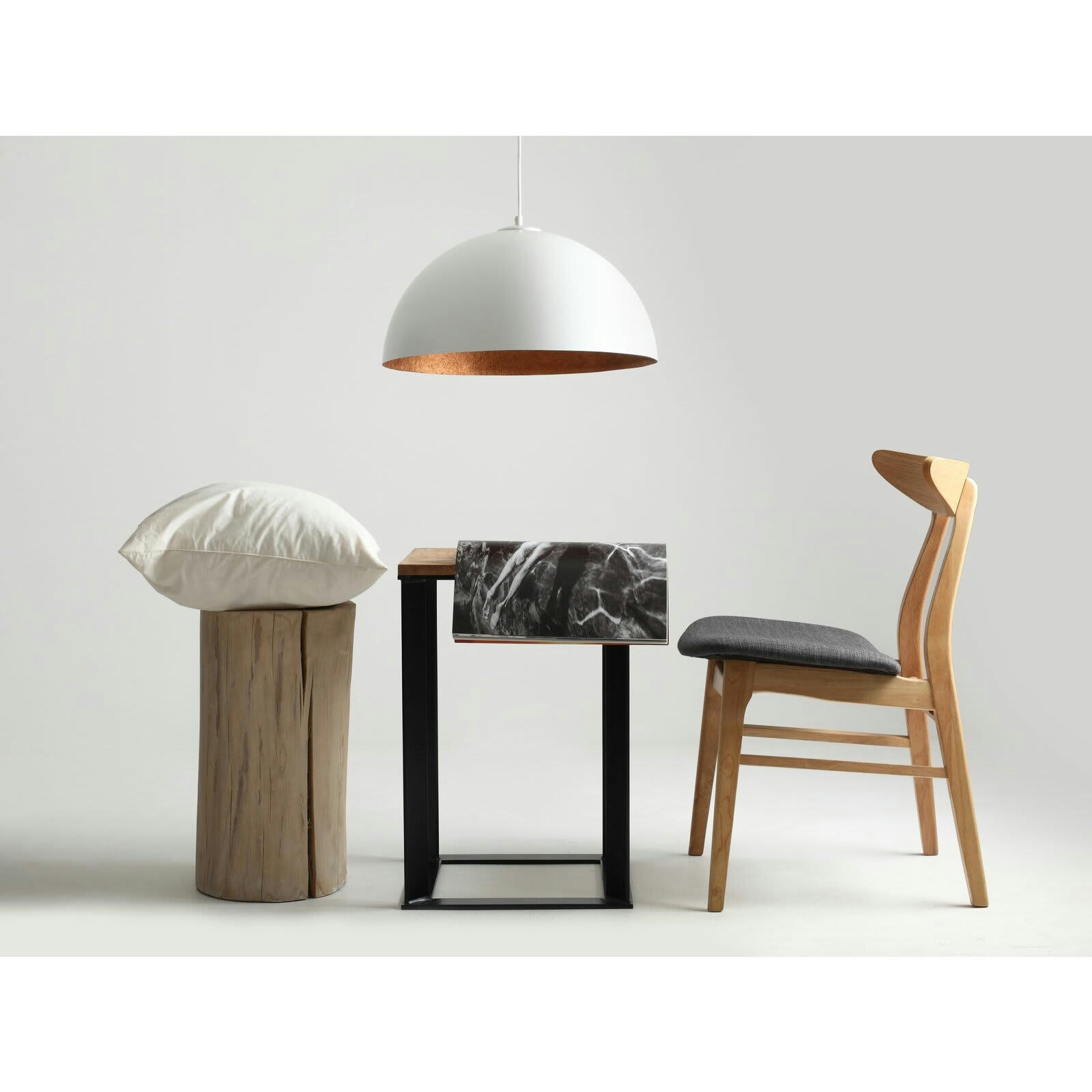 LORD - Suspension Résine Blanc 50x50x25 cm