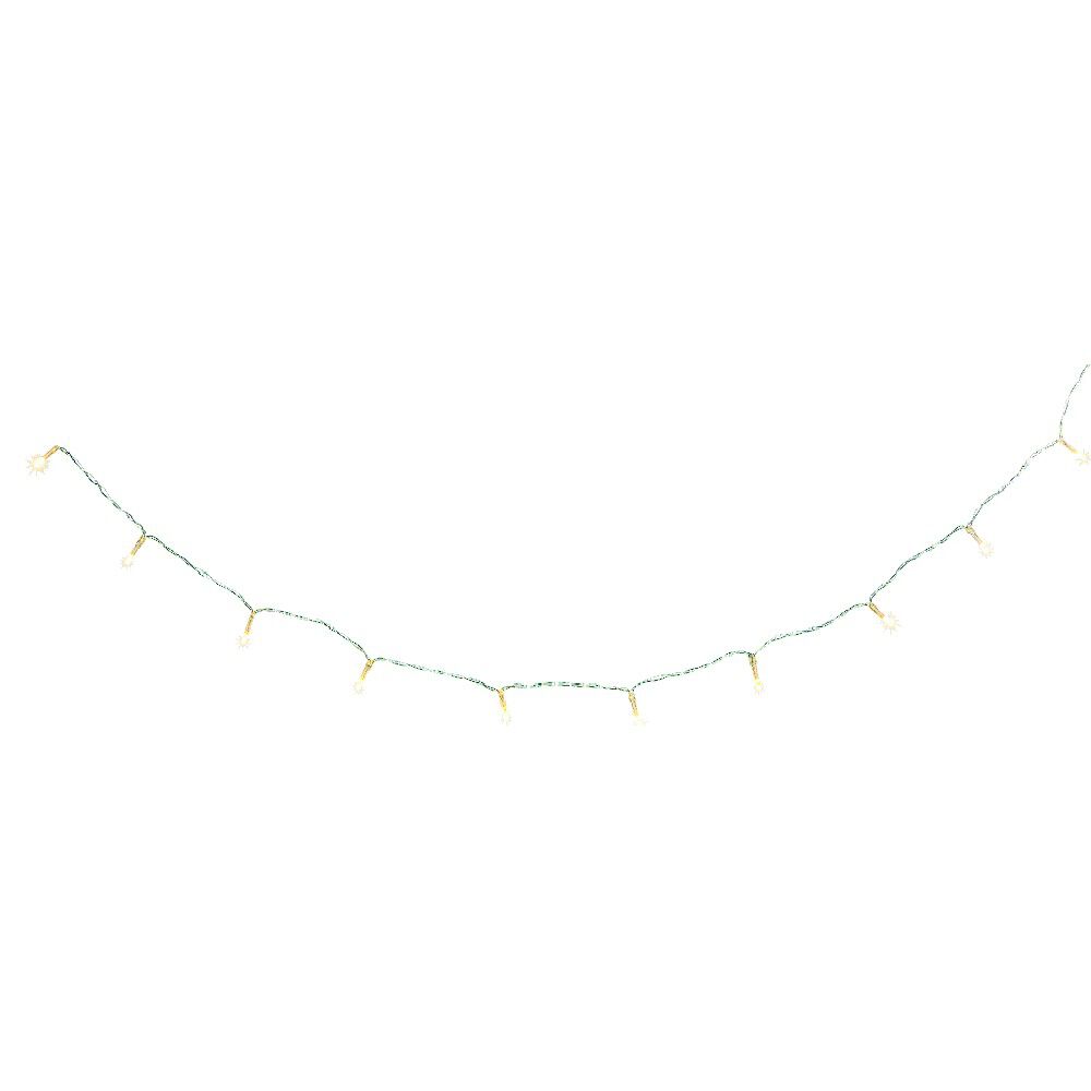 Guirlande électrique No&euml;l intérieur 10 LED blanc chaud 1 m