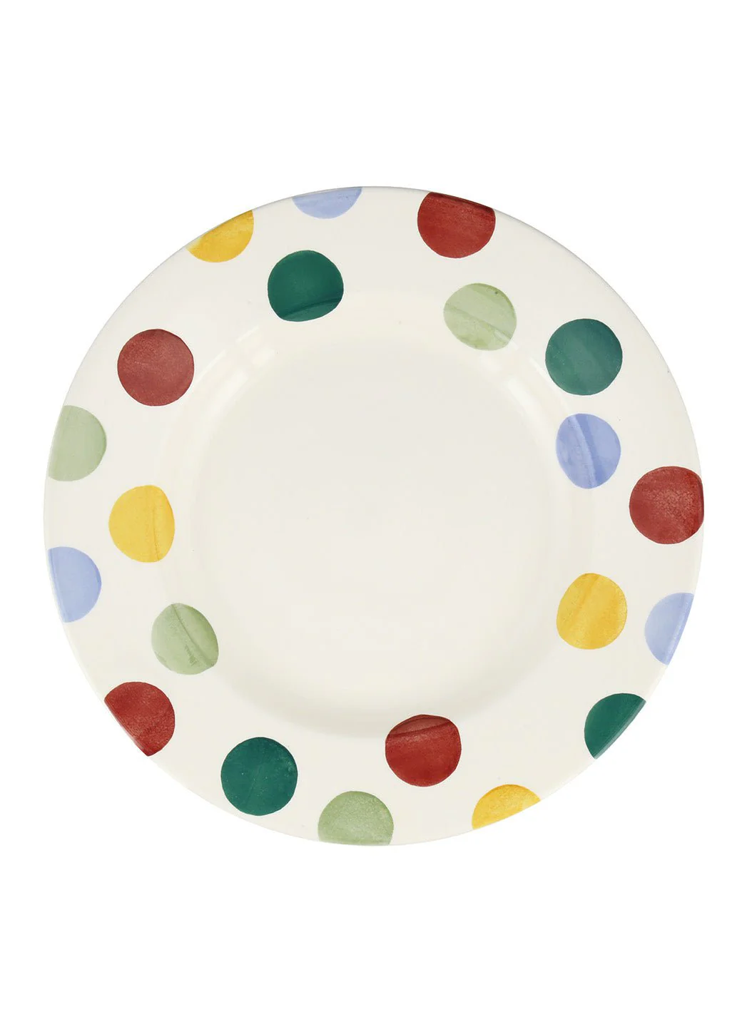 Big Polka Dots Large Dinner Plate, 10.5 Inch