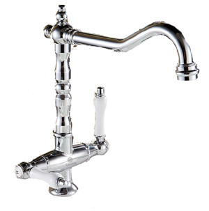 Bateria kuchenna retro CLYMESTE srebrny chrom