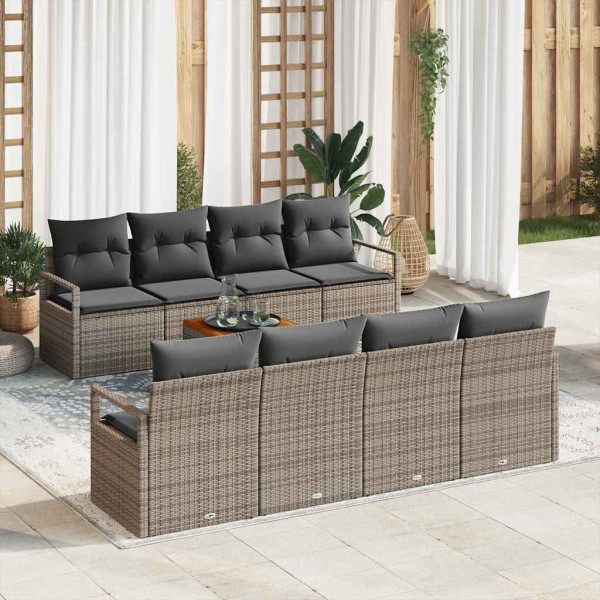Zestaw Mebli Ogrodowych Wypoczynkowy Sofy Stolik Rattan Na Patio Na Taras