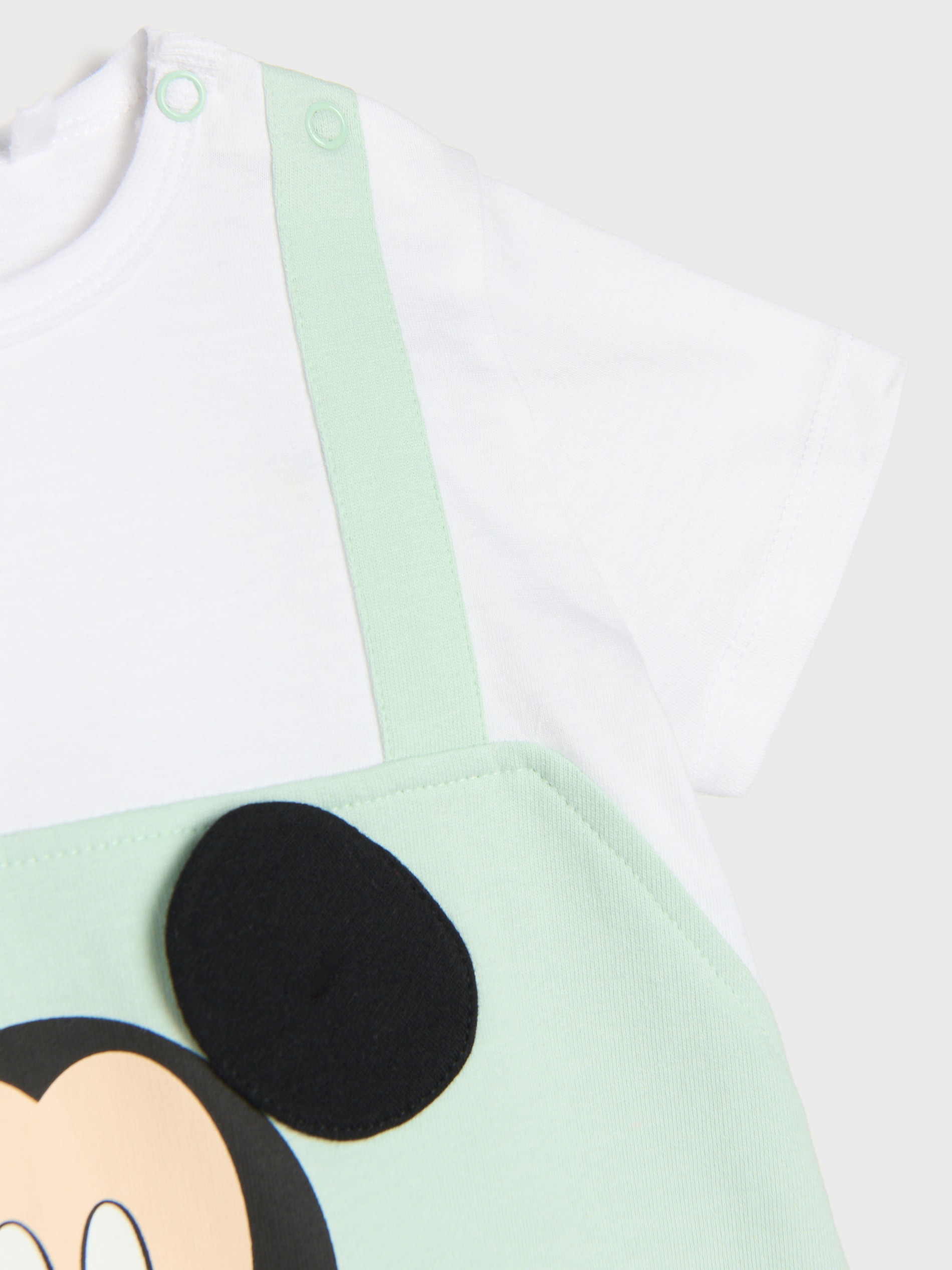 Bawełniany rampers z nadrukiem Mickey Mouse