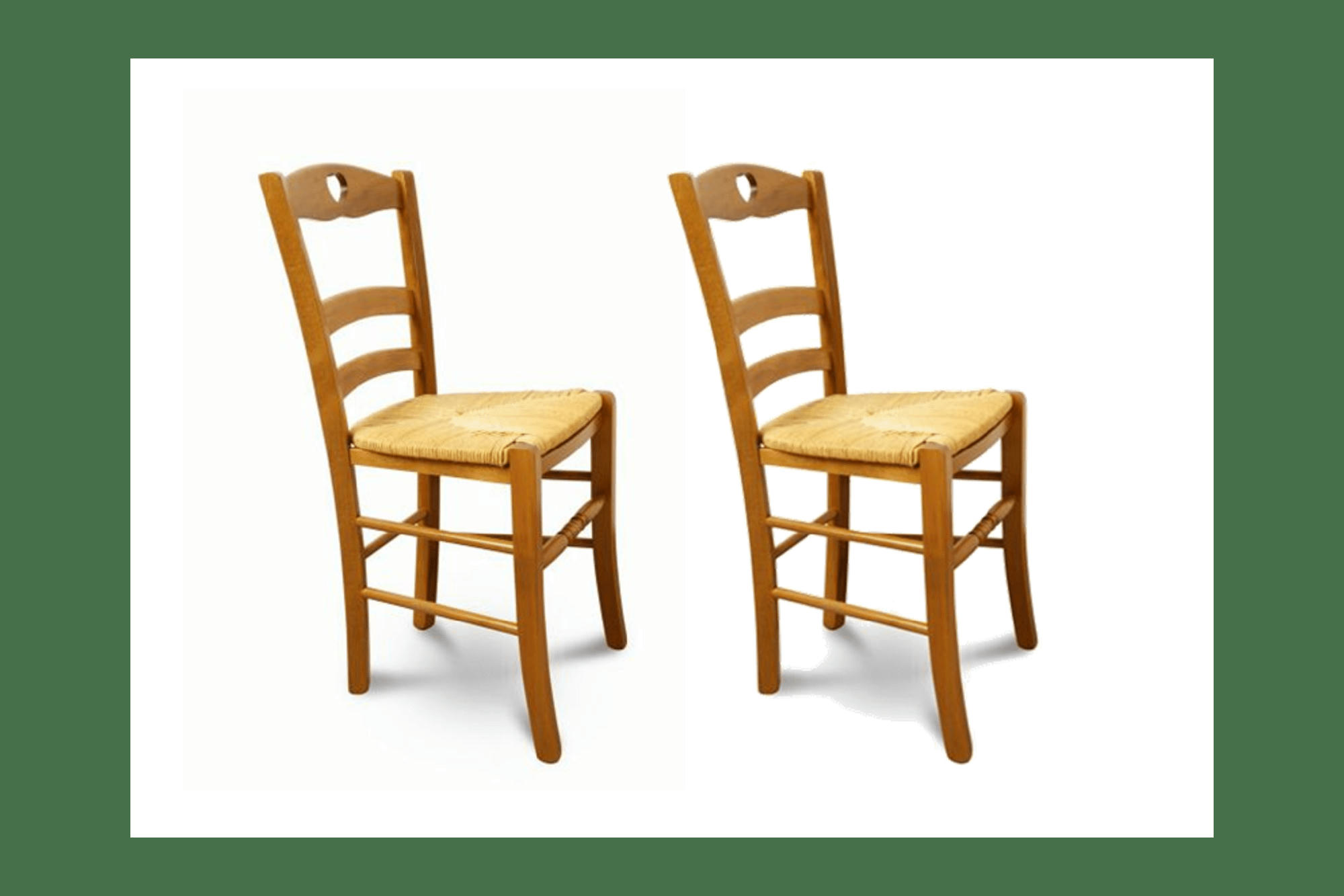 SILVA - Lot de 2 chaises en hêtre massif