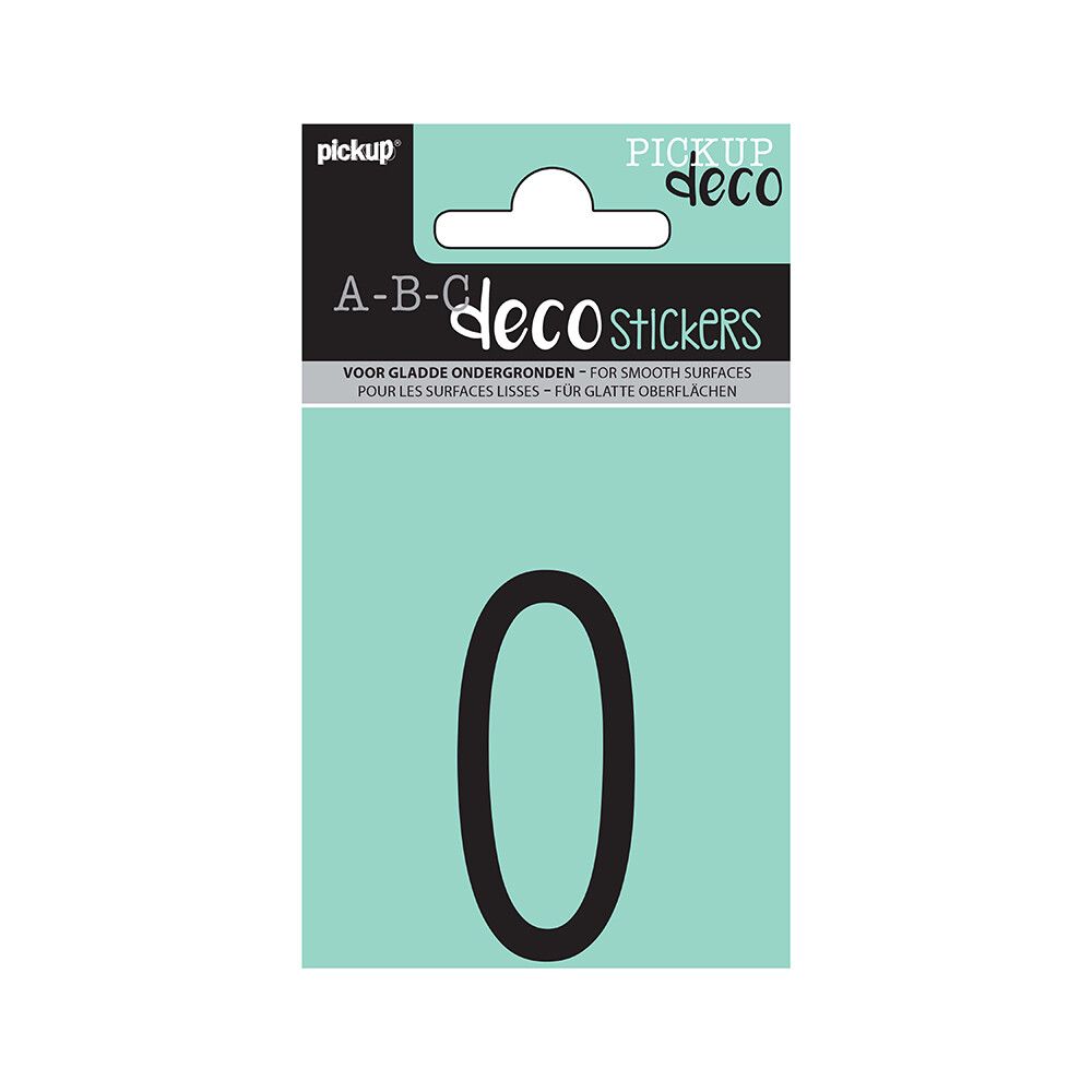 BOKSTAVER PICKUP N ABC DECO MILA 60 MM O SVART