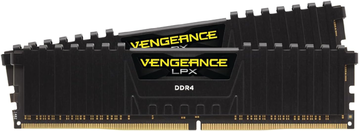 Corsair Vengeance LPX DDR4 RAM 16GB (2x8GB) 3200MHz CL16-18-18-36 1.35V Intel AMD Desktop Computer Memory - Black (CMK16GX4M2B3200C16)
