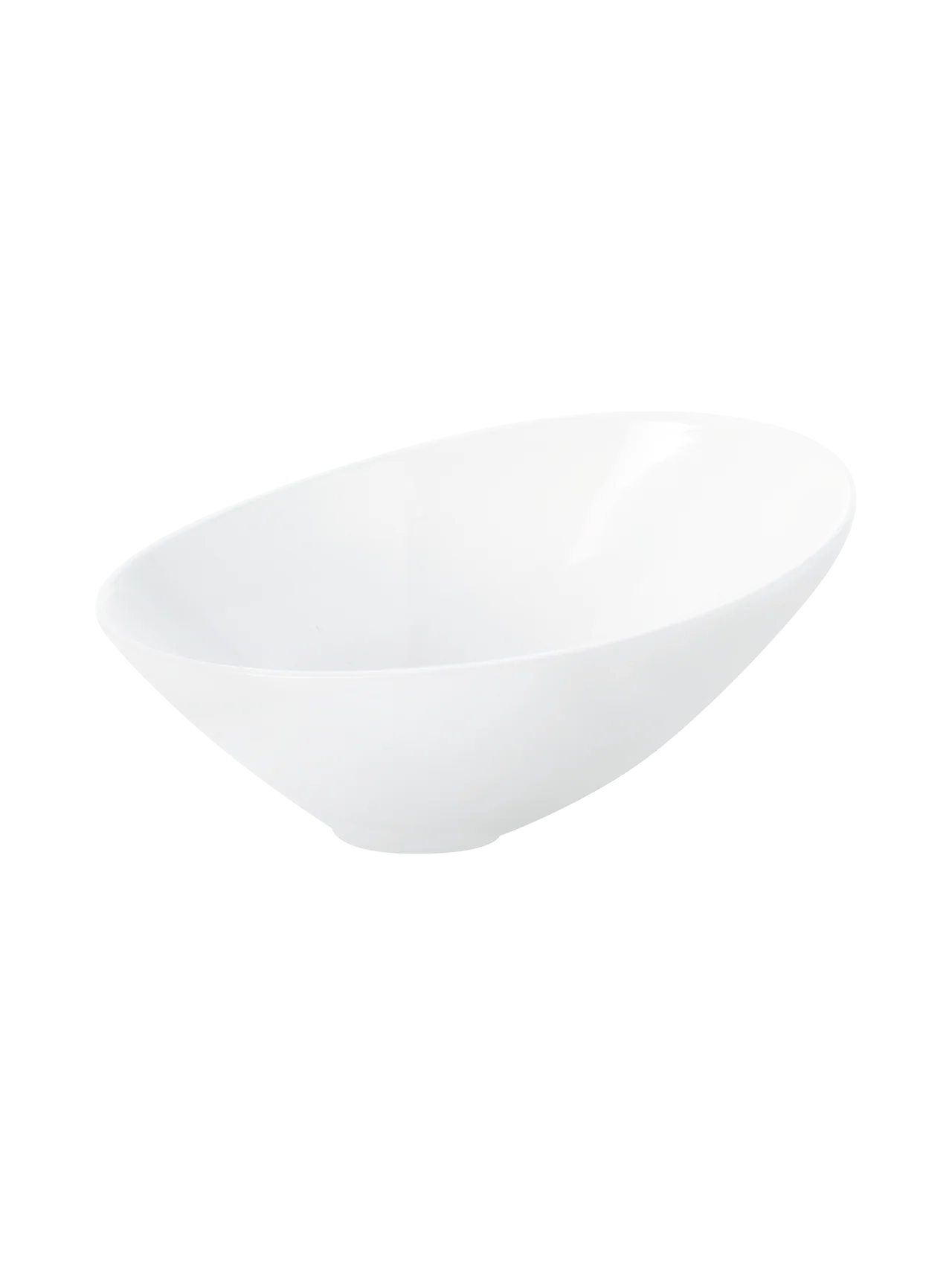 schale asymmetrisch, weiß