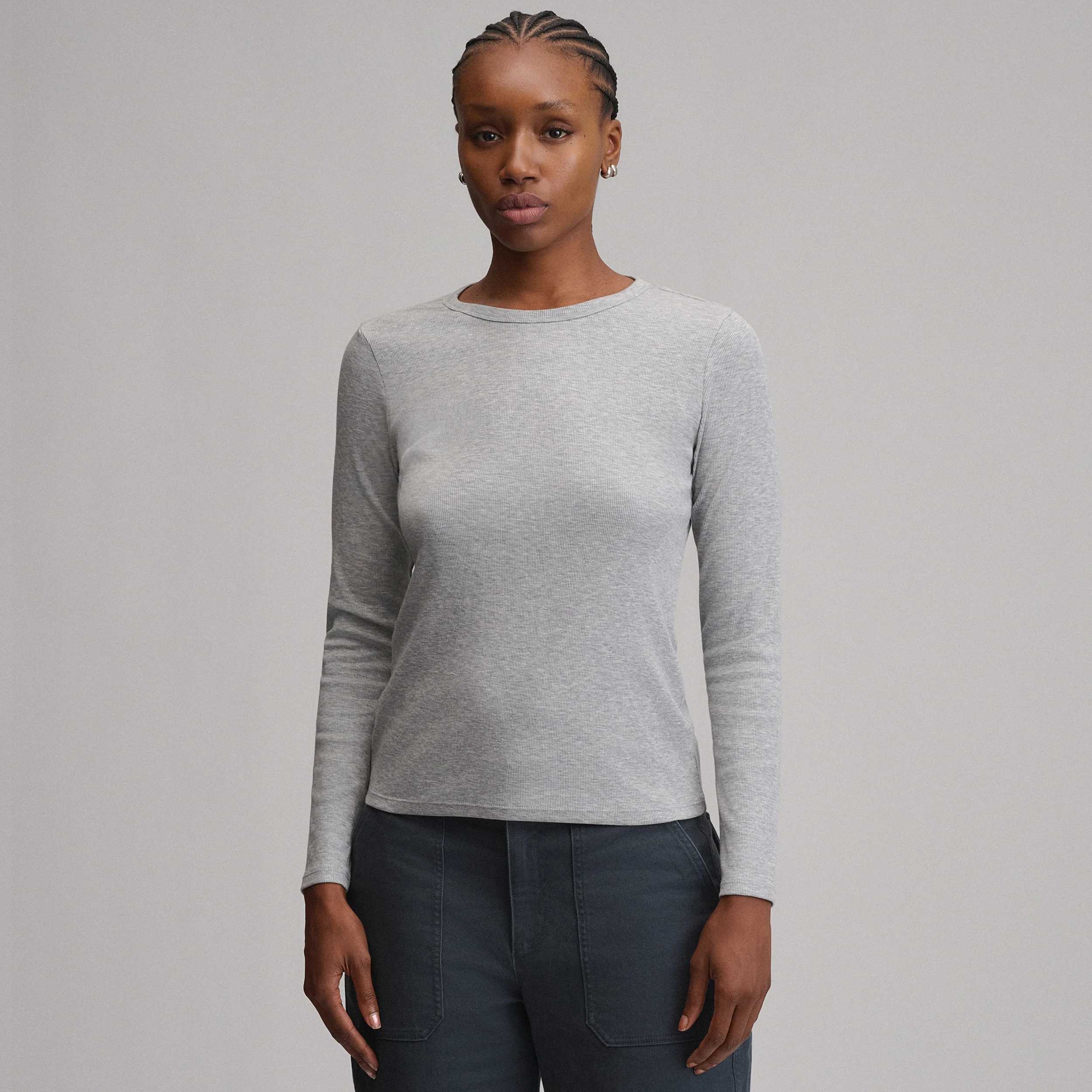 Women's Softline Rib Long-Sleeve Crew