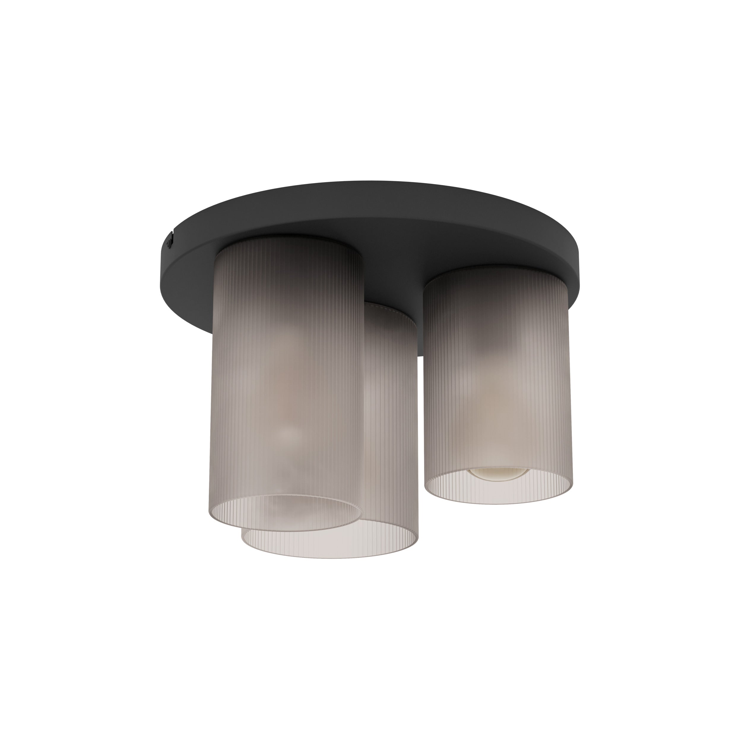 EGLO plafondlamp Colomera - e27 - ø 35 cm - zwart/mat grijs
