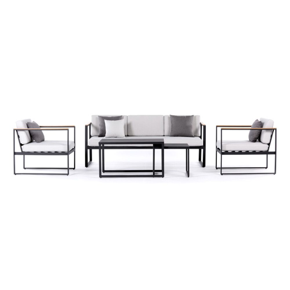 SOFAGRUPPE SENSUM HASSELUDDEN TEAK SVART