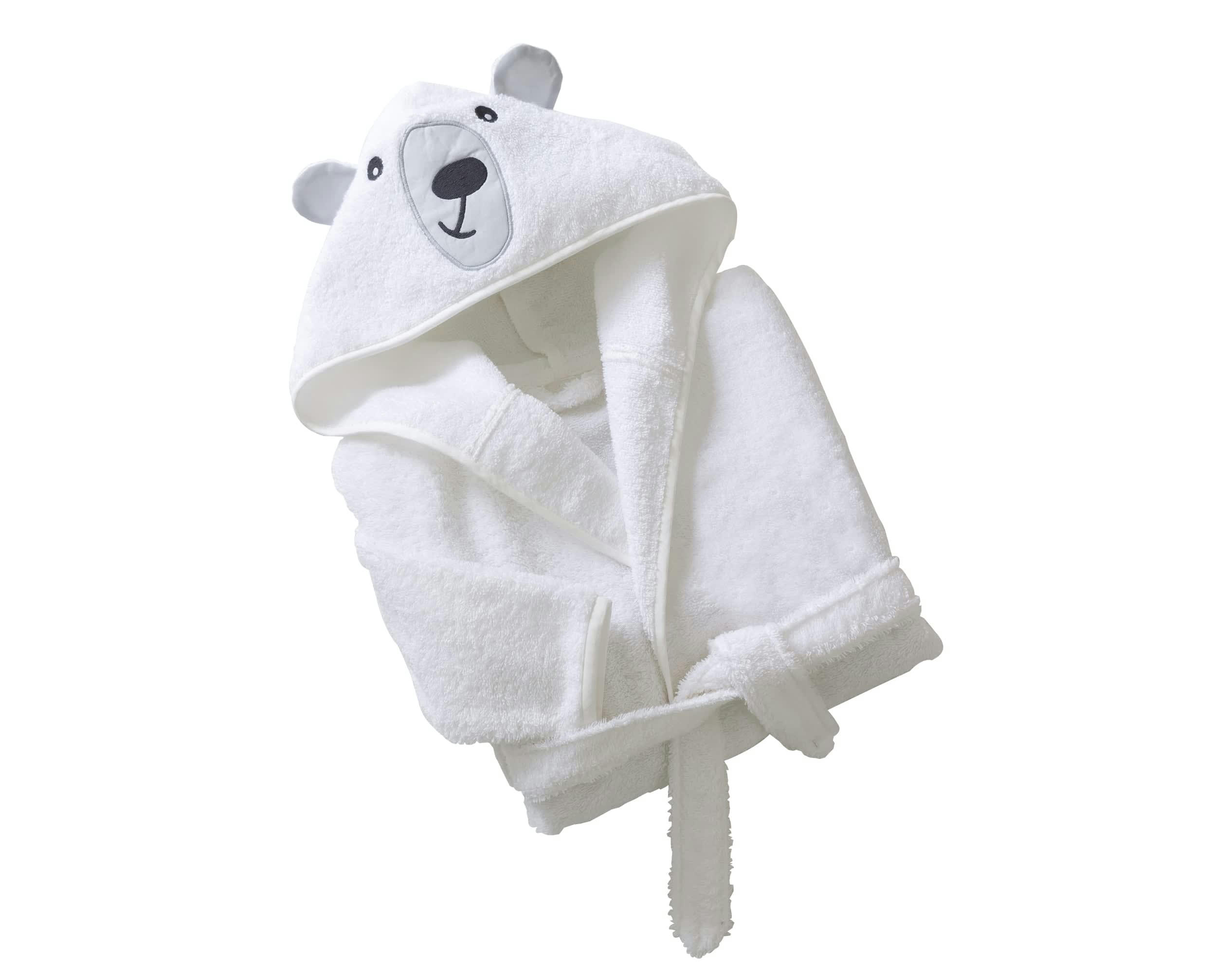 RENATO - Peignoir enfant blanc 8 ans en coton