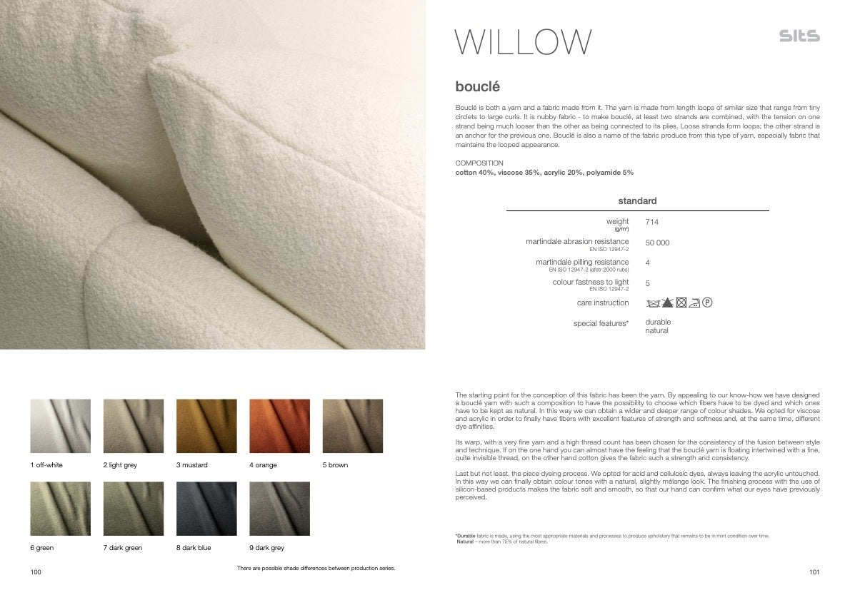 Sits Emma Willow Exclusive 3-zits Bank