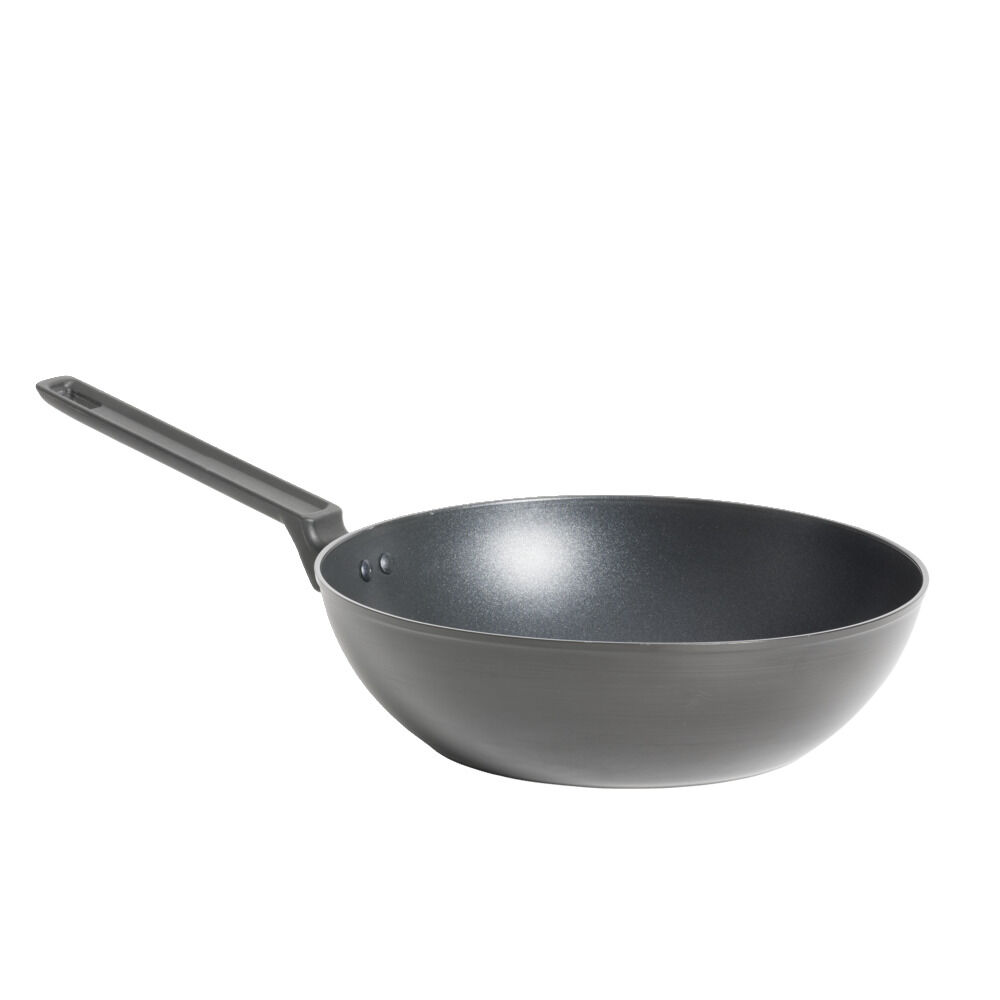 Wok tous feux dont induction avec couvercle Ø28cm
