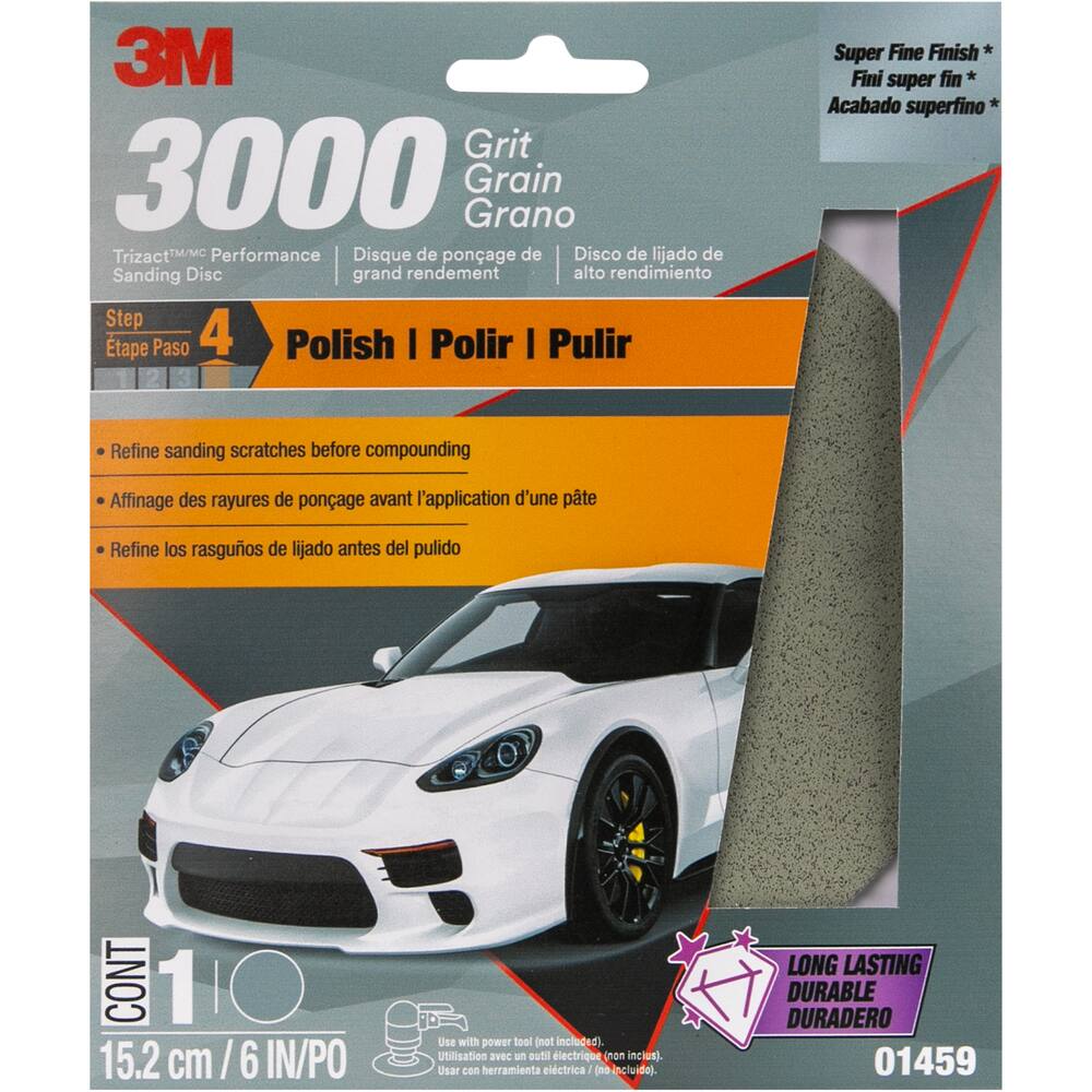 3M Trizact Performance Sanding Disc, 3000 Grit