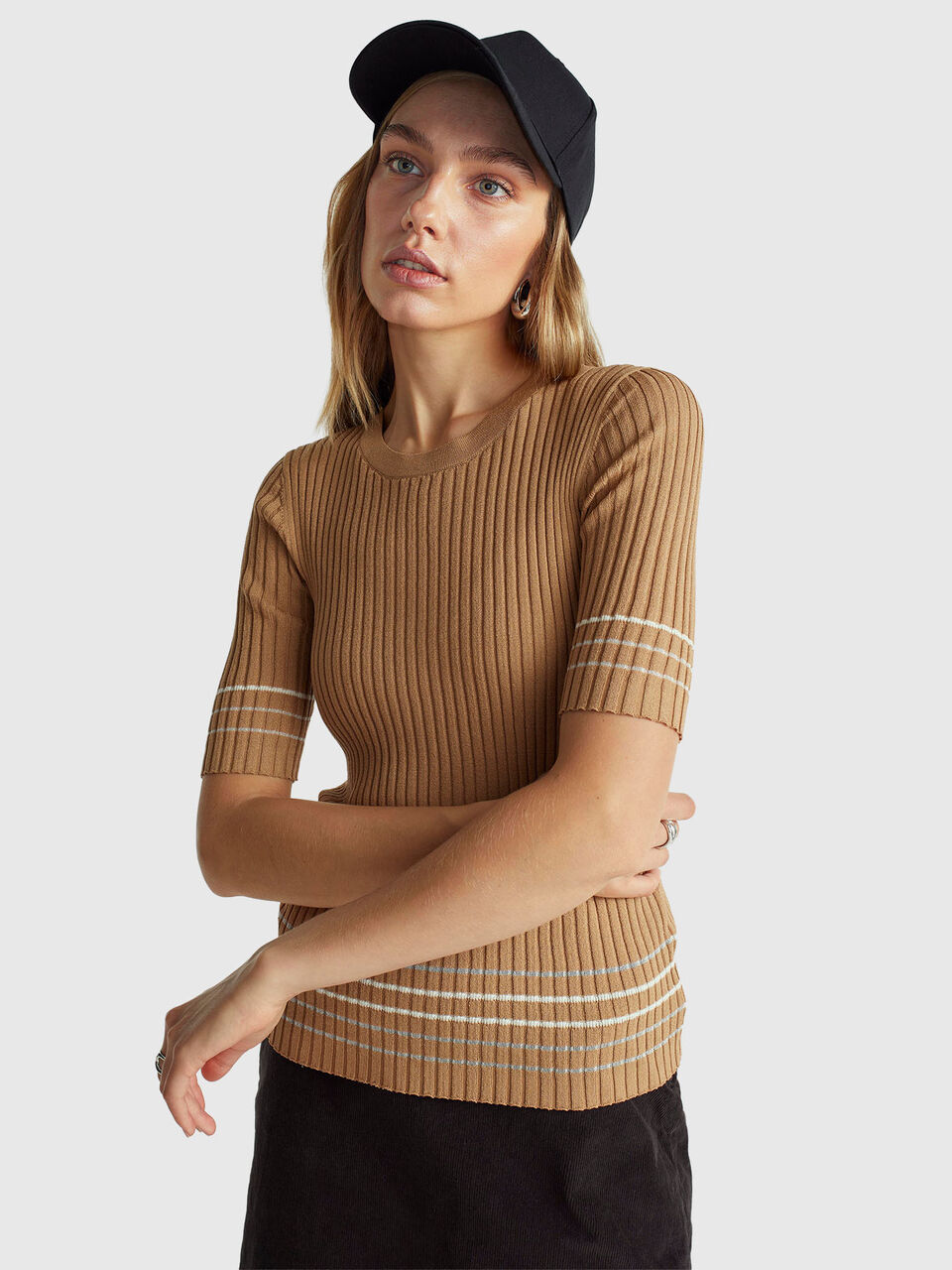 Sweater in viscose blend