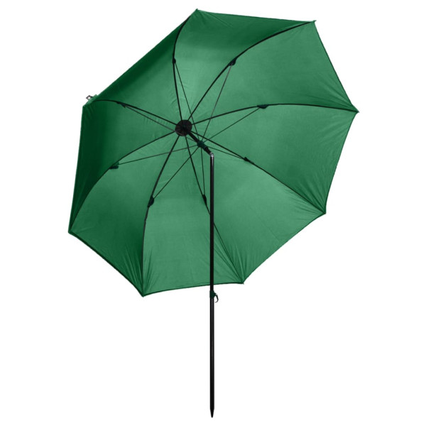 Parasol wędkarski Zielony 240 x 210 cm vidaXL