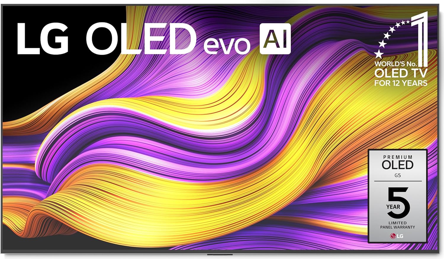 LG 65-Inch Class OLED evo AI Super Upscaling 4K G5 Series Smart TV w/Dolby Atmos  Vision  HDR10  Filmmaker Mode  Wow Orchestra  Alexa Built-in (OLED65G5WUA  2025)