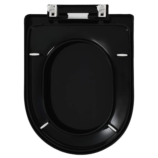 NNEVL Soft-close Toilet Seat with Quick-release Design Black