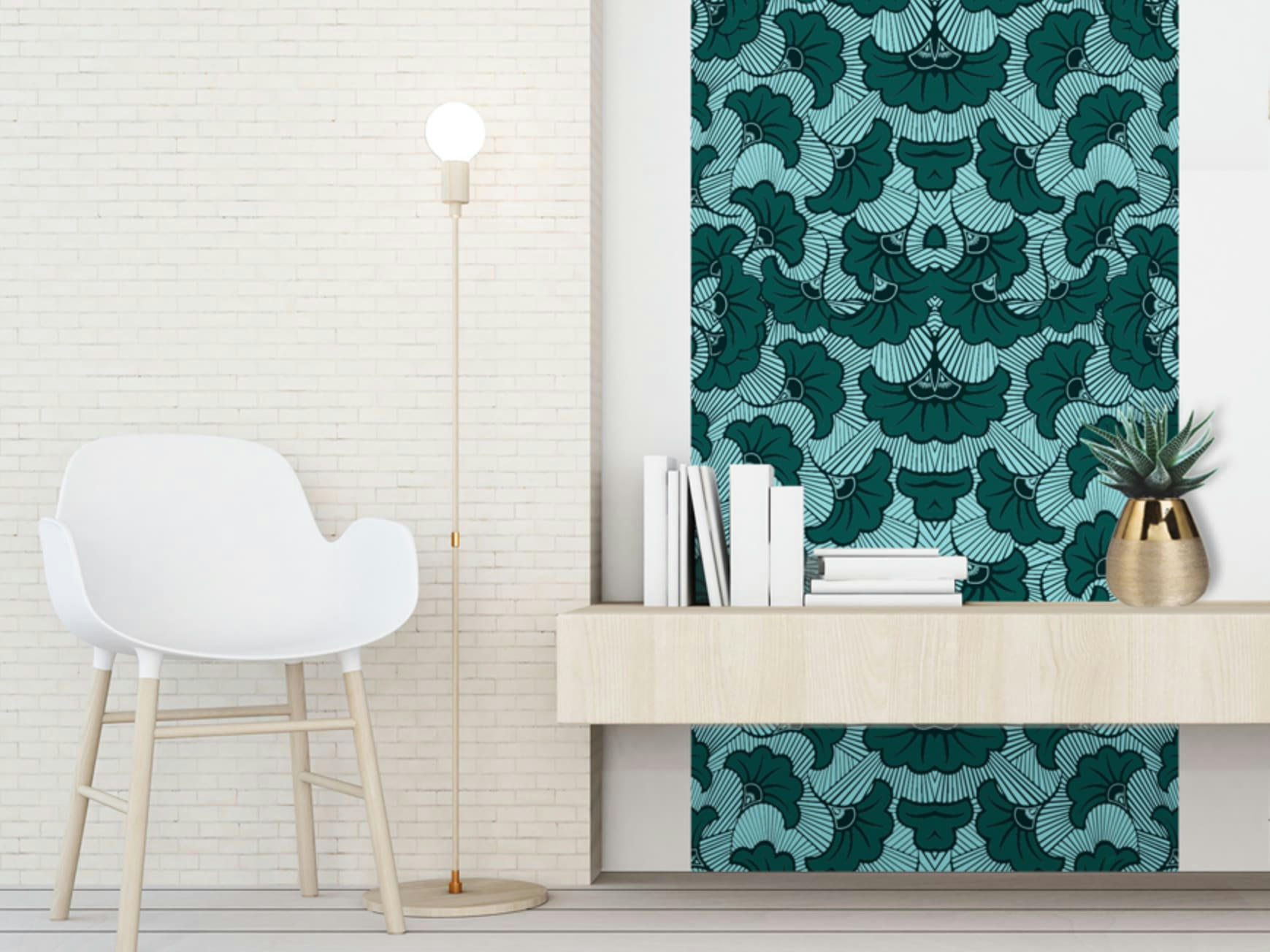 - Papier peint adhésif wax eucalyptus 80cmx2m50