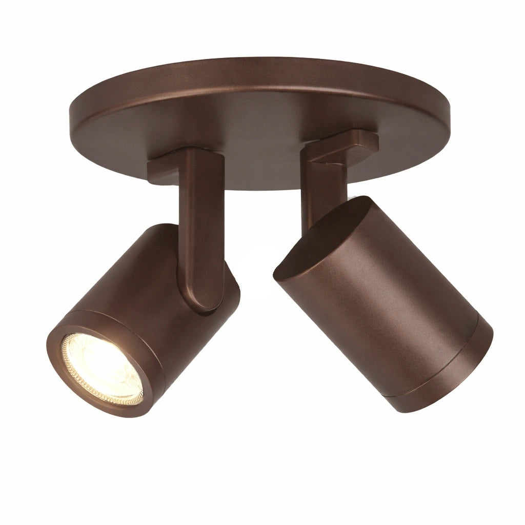 Highlight spot HALO - 2 lichts - 17 x 15  cm - bruin