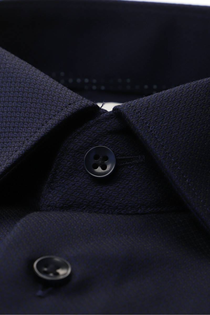 ETERNA Modern Fit Hemd marine, Strukturiert