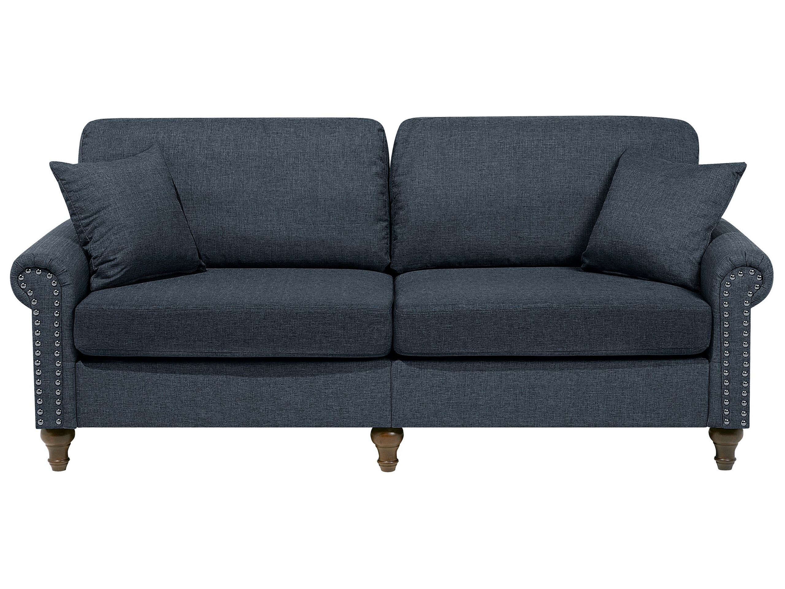 Sofa kanapa trzyosobowa tkanina szara