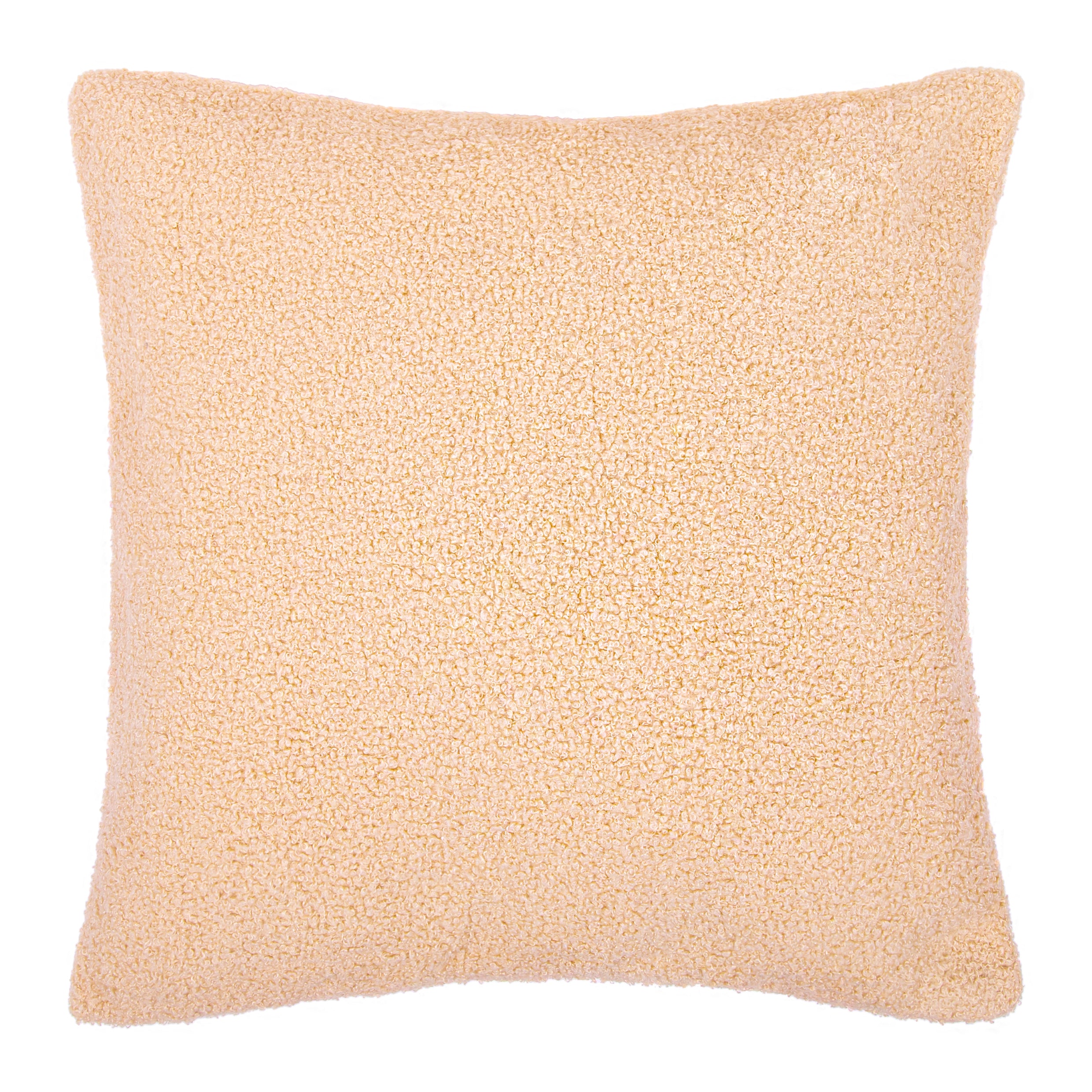 QUVIO Sierkussenhoes teddy - 45x45cm - Bruin