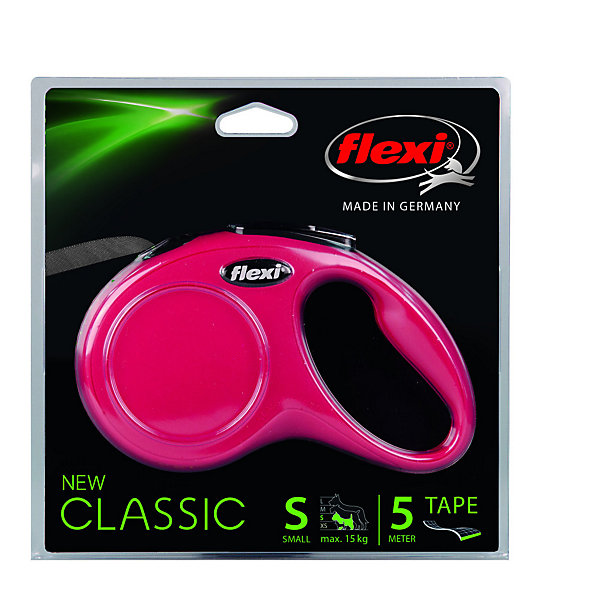 Laisse sangle 5 mètres S rouge laisse pour chien Max 15 KG