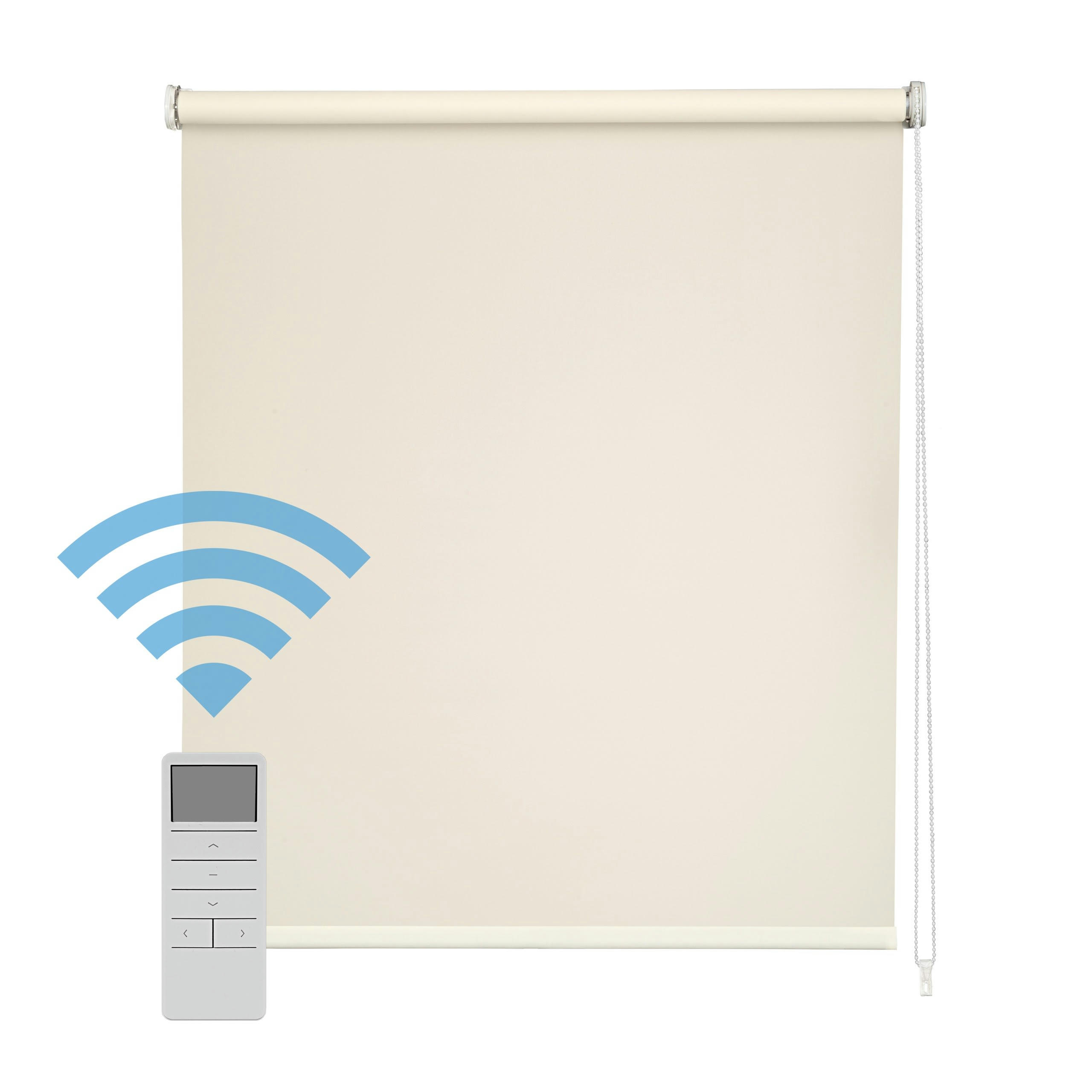 TRANSLUCIDE MOTORISÉ - Store enrouleur motorisé translucide beige 120 x 250 cm