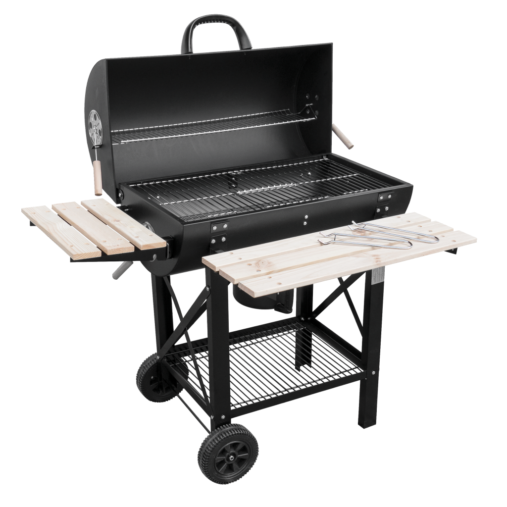 Duży Grill Ogrodowy Węglowy Z Pokrywą