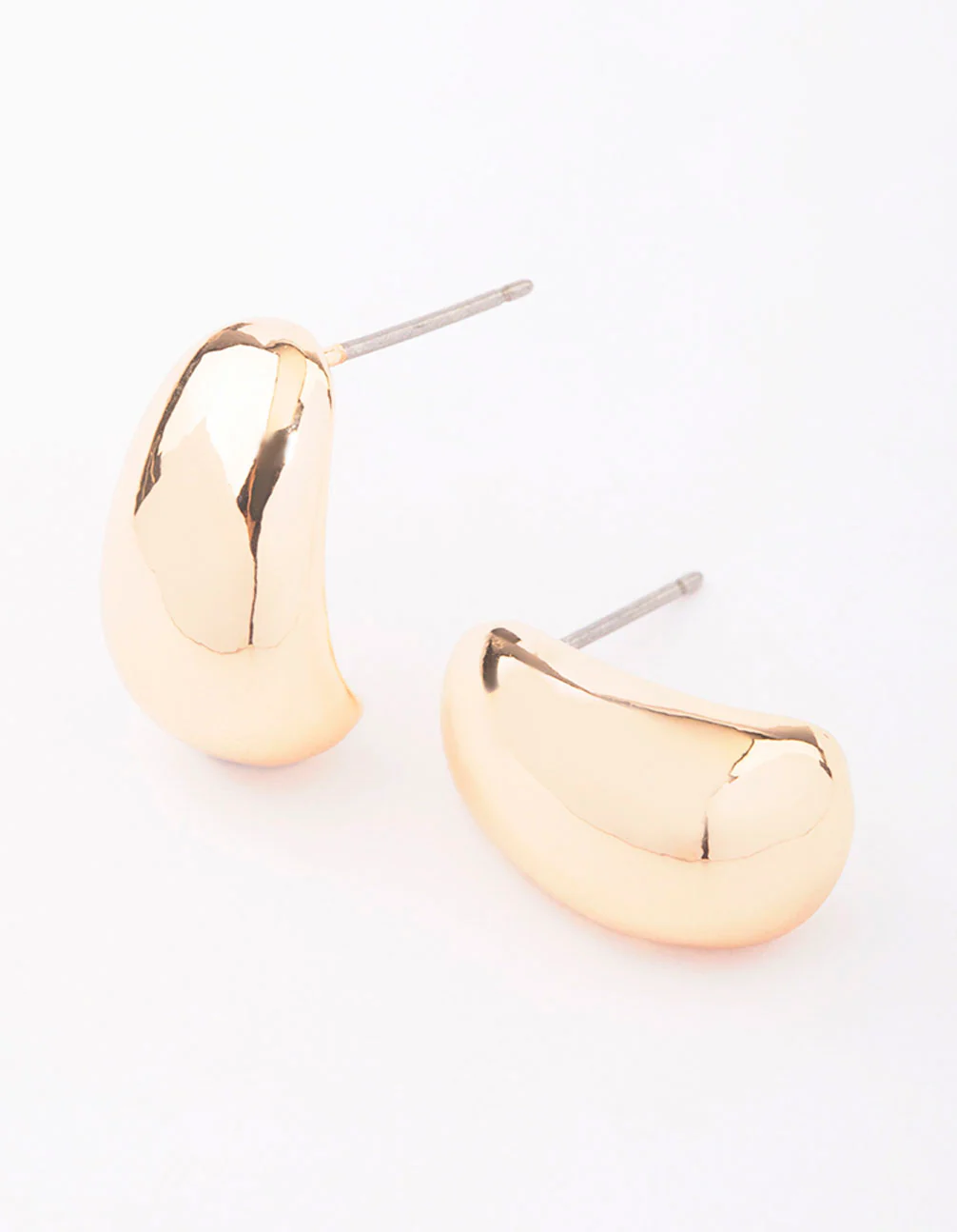 Gold Bubble Huggie Earrings