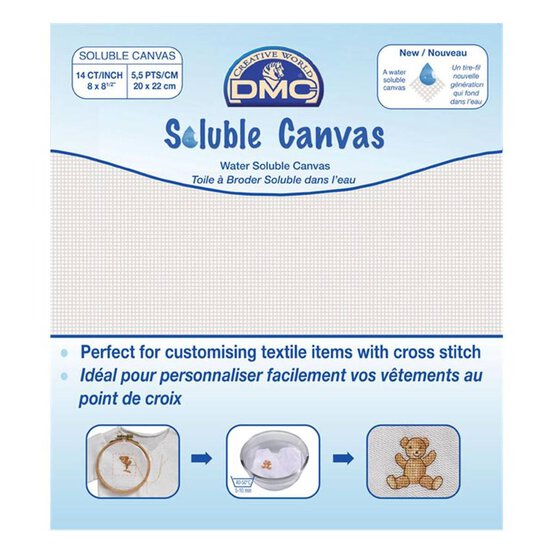 DMC Soluble Canvas 20cm x 22cm