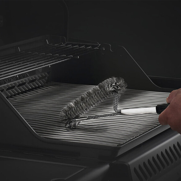 Triple brosse 58 cm en inox avec racloir - Napoleon