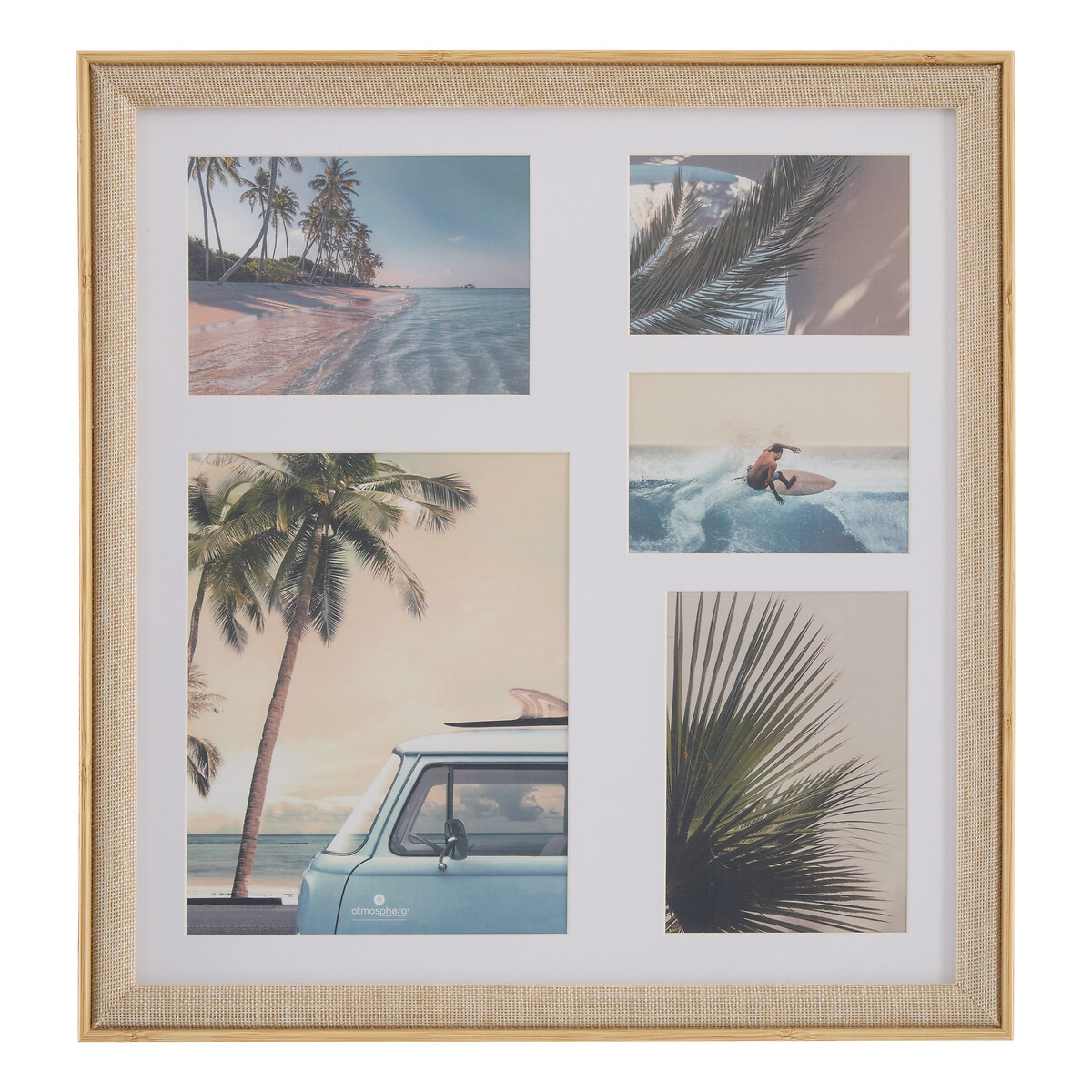 Multimoldura ZERA bege para 5 fotos