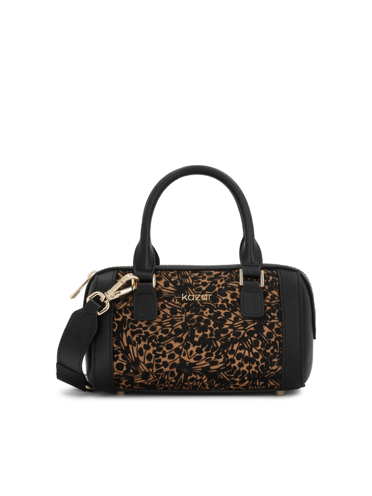 Small handbag in an abstract pattern