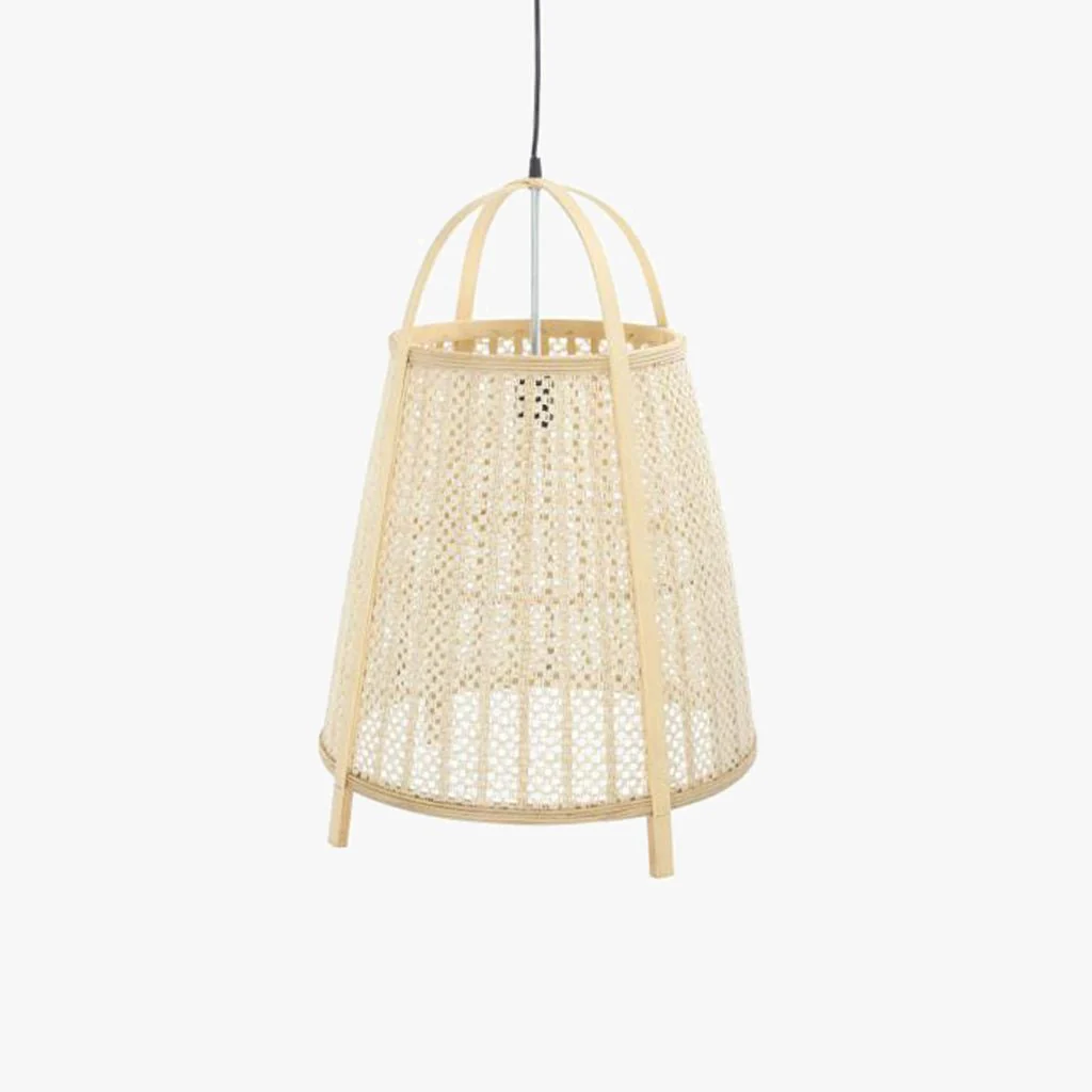 Candeeiro de Teto Cesto Bambu PALHA
