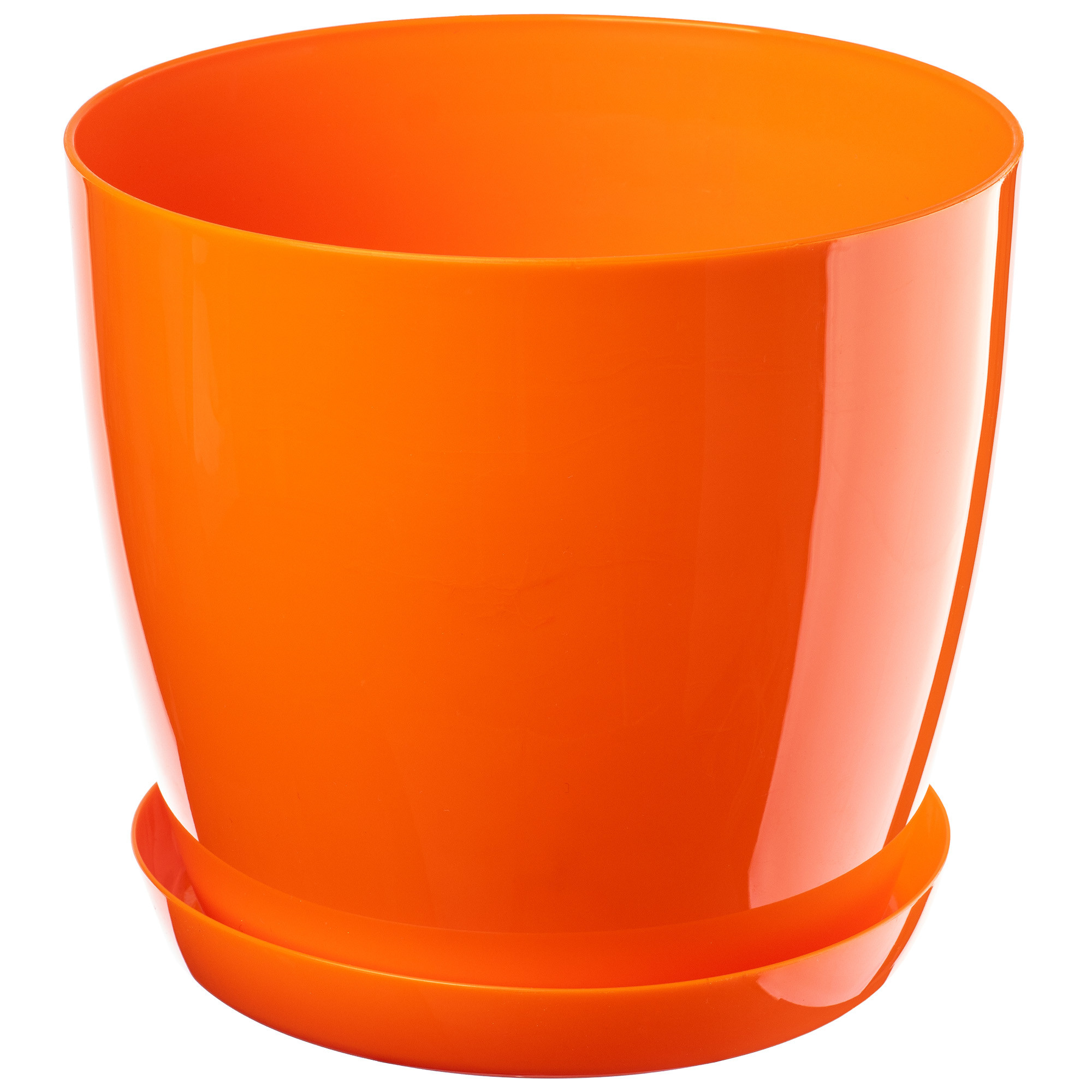 Doniczka Na Kwiaty Podstawka Pomarańczowa 23cm