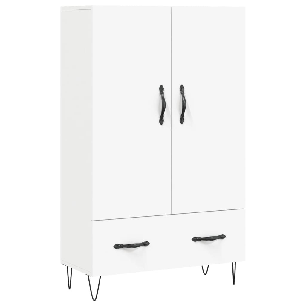 Szafka Biała z Drzwiami 69.5x31x115 cm do Salonu Pokoju Sypialni