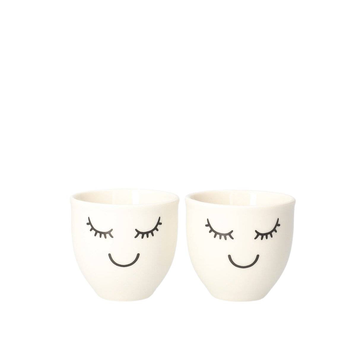 Zestaw kieliszków EYELASHES na jajko HOMLA