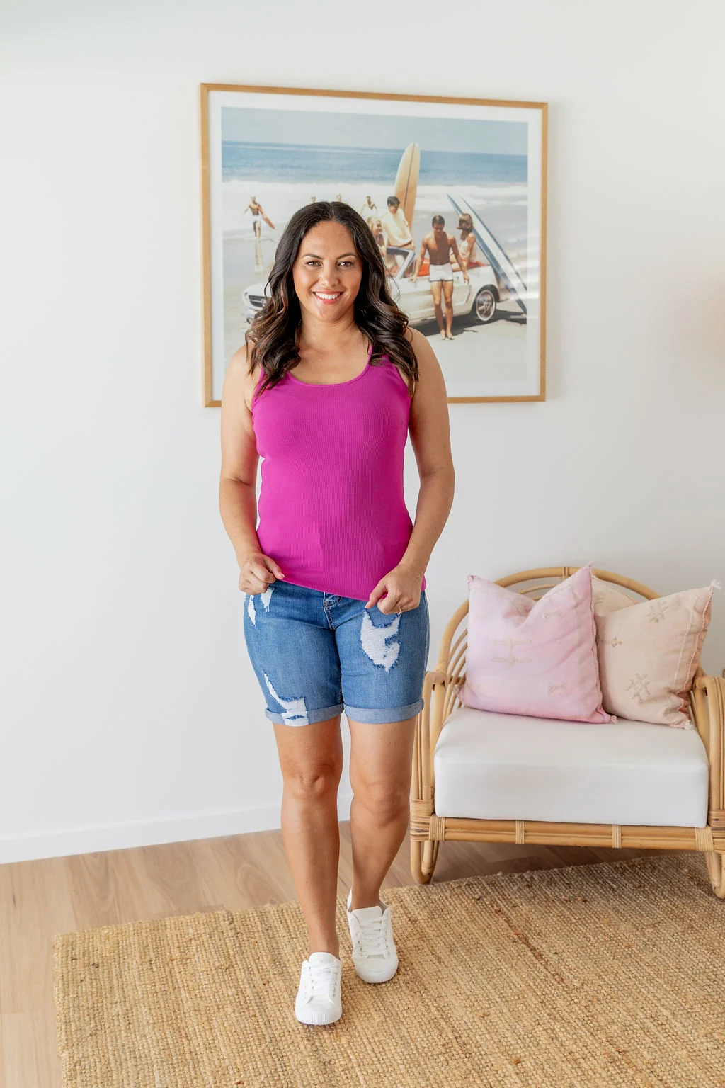 Billi Tank in Fuchsia